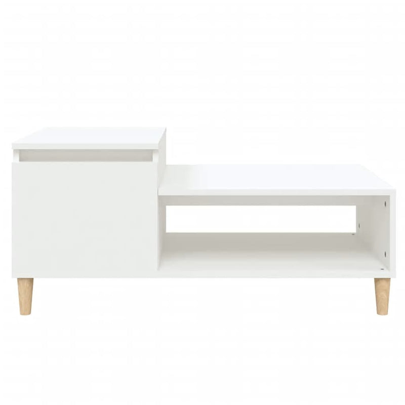 Coffee Table White 100x50x45 cm Engineered Wood Payday Deals