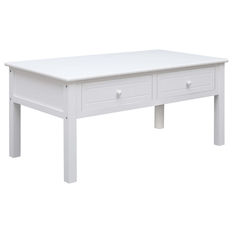 Coffee Table White 100x50x45 cm Wood Payday Deals