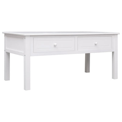 Coffee Table White 100x50x45 cm Wood Payday Deals