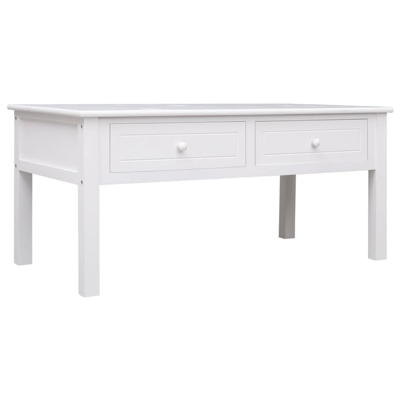 Coffee Table White 100x50x45 cm Wood Payday Deals