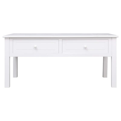 Coffee Table White 100x50x45 cm Wood Payday Deals