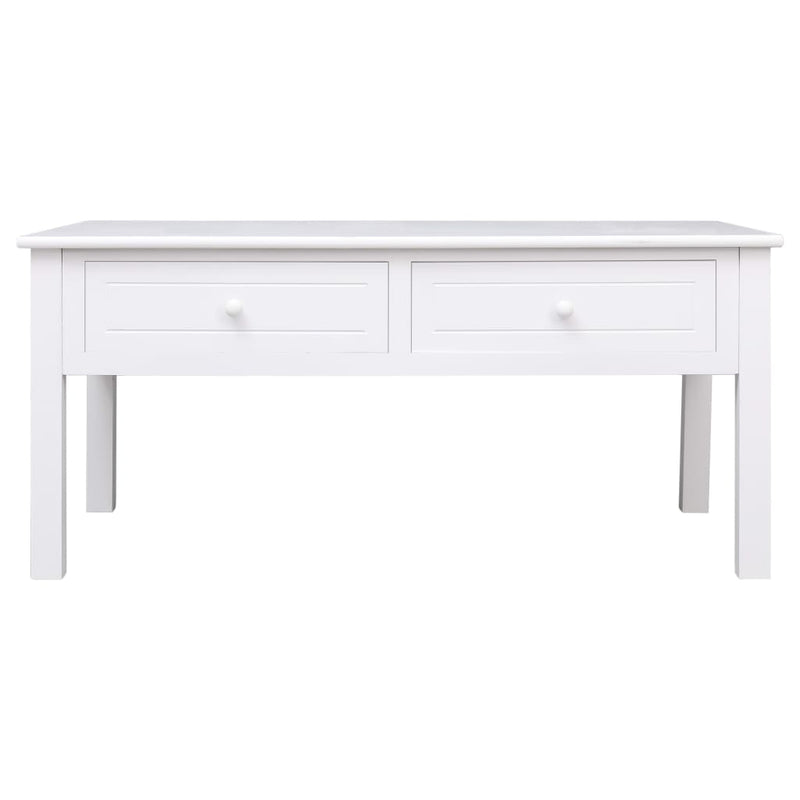 Coffee Table White 100x50x45 cm Wood Payday Deals