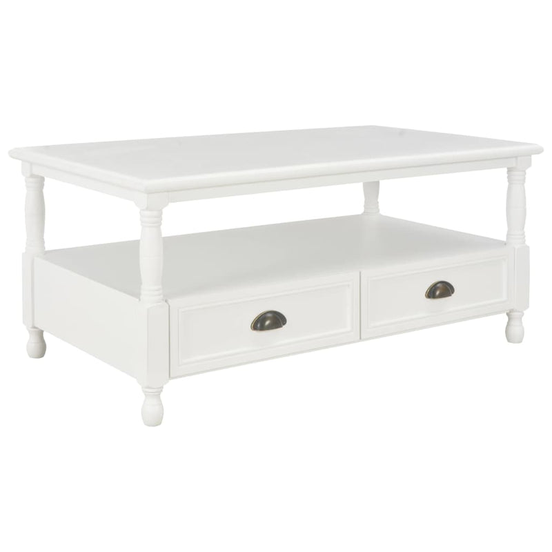 Coffee Table White 100x55x45 cm Wood Payday Deals
