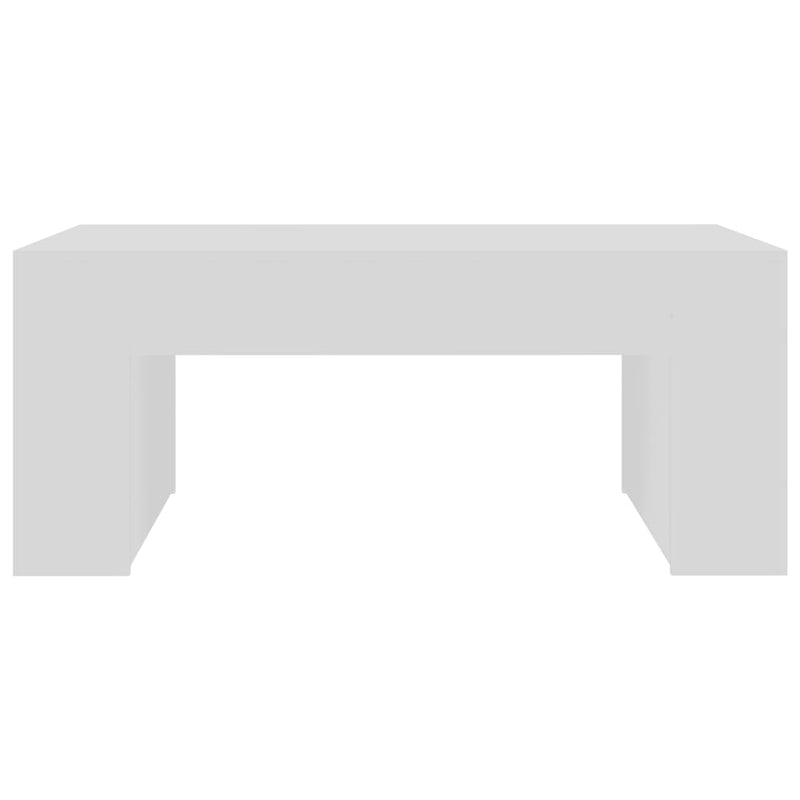 Coffee Table White 100x60x42 cm Engineered Wood Payday Deals