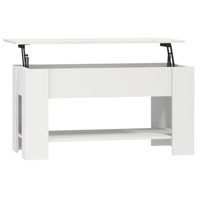 Coffee Table White 101x49x52 cm Engineered Wood Payday Deals