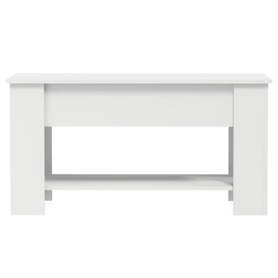 Coffee Table White 101x49x52 cm Engineered Wood Payday Deals