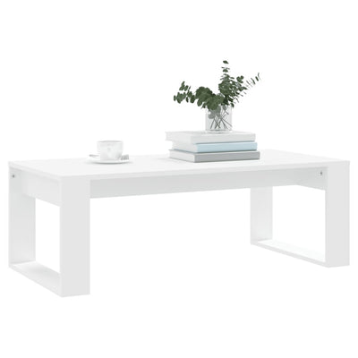 Coffee Table White 102x50x35 cm Engineered Wood Payday Deals