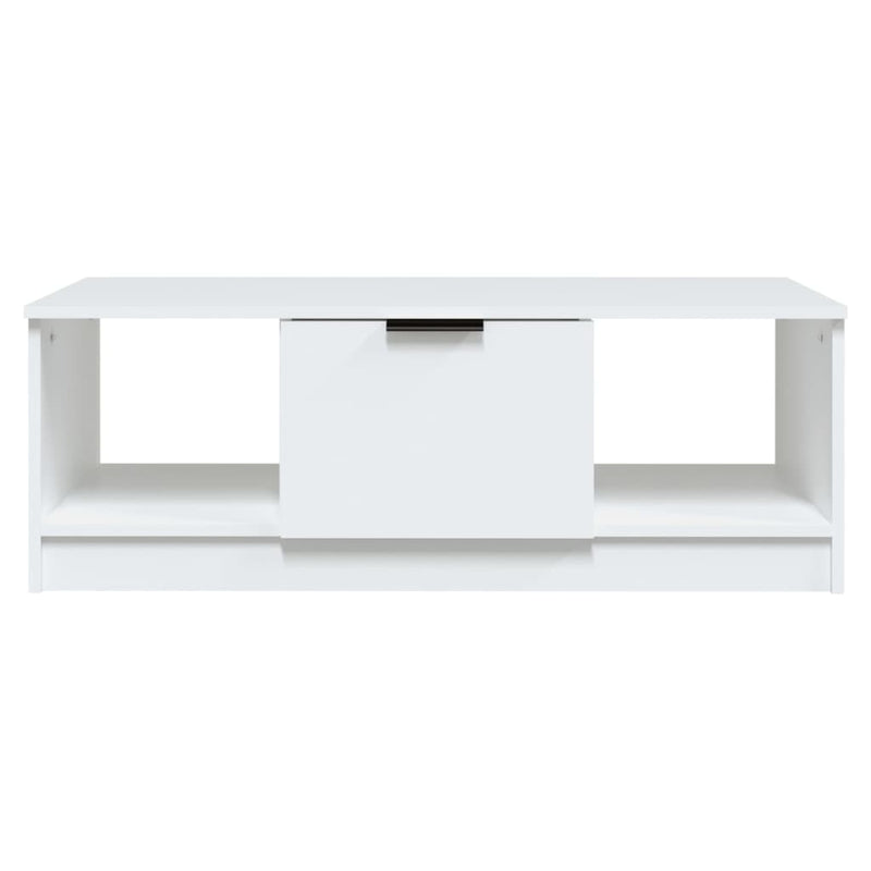 Coffee Table White 102x50x36 cm Engineered Wood Payday Deals