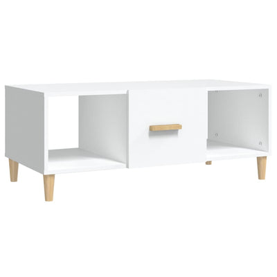 Coffee Table White 102x50x40 cm Engineered Wood Payday Deals