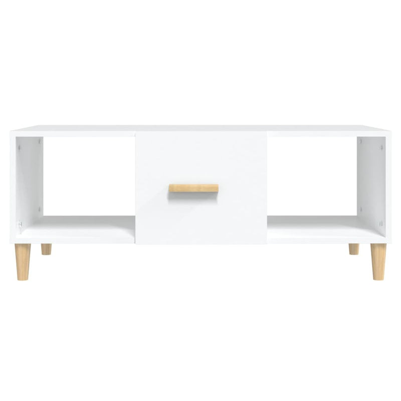 Coffee Table White 102x50x40 cm Engineered Wood Payday Deals