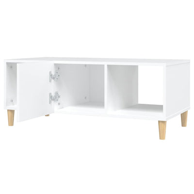 Coffee Table White 102x50x40 cm Engineered Wood Payday Deals