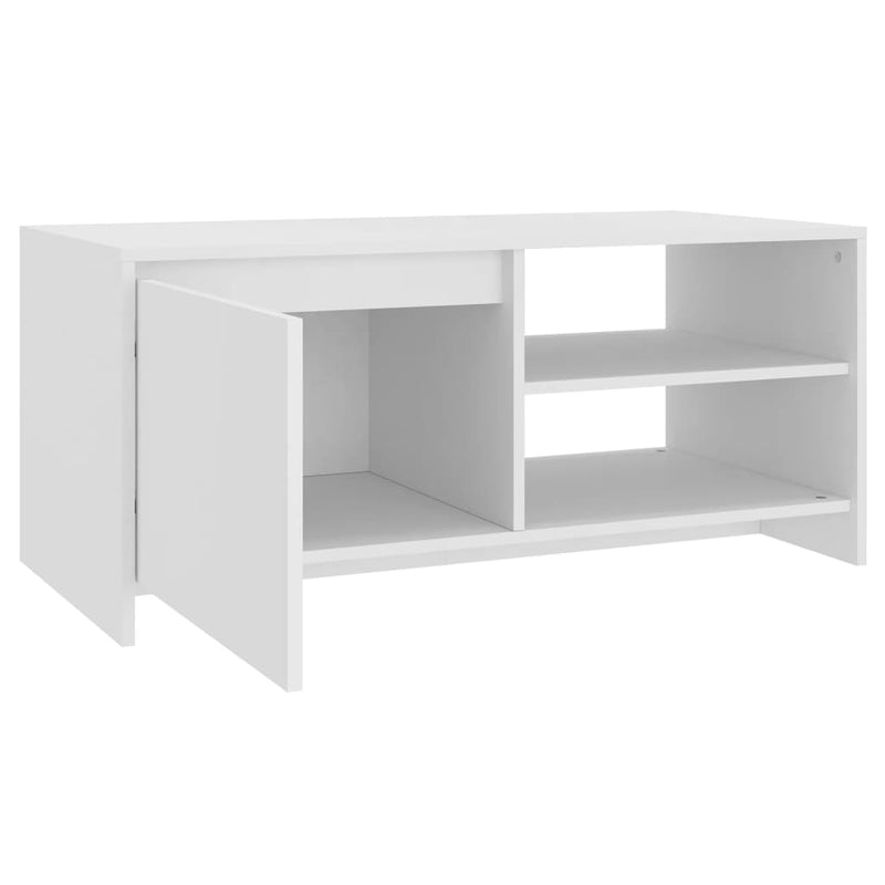 Coffee Table White 102x50x45 cm Engineered Wood Payday Deals