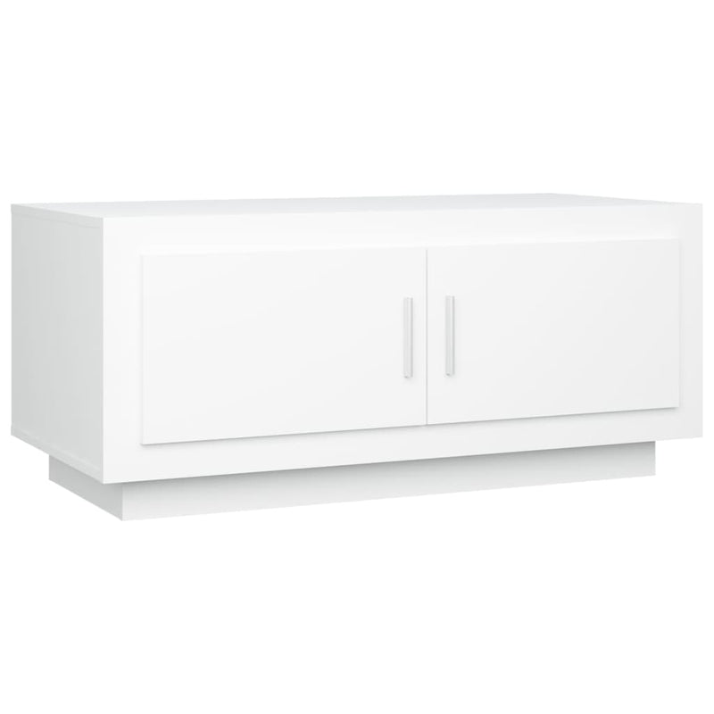 Coffee Table White 102x50x45 cm Engineered Wood Payday Deals