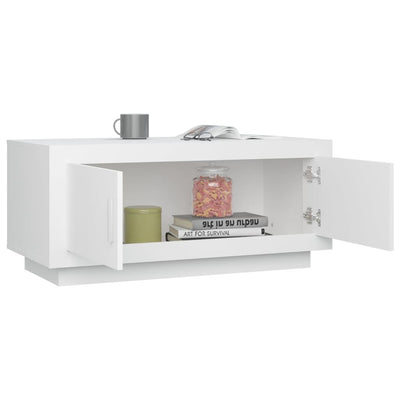 Coffee Table White 102x50x45 cm Engineered Wood Payday Deals