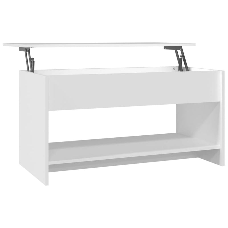 Coffee Table White 102x50x52.5 cm Engineered Wood Payday Deals