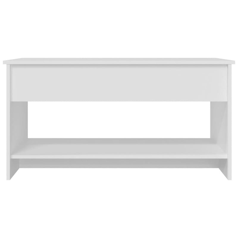 Coffee Table White 102x50x52.5 cm Engineered Wood Payday Deals