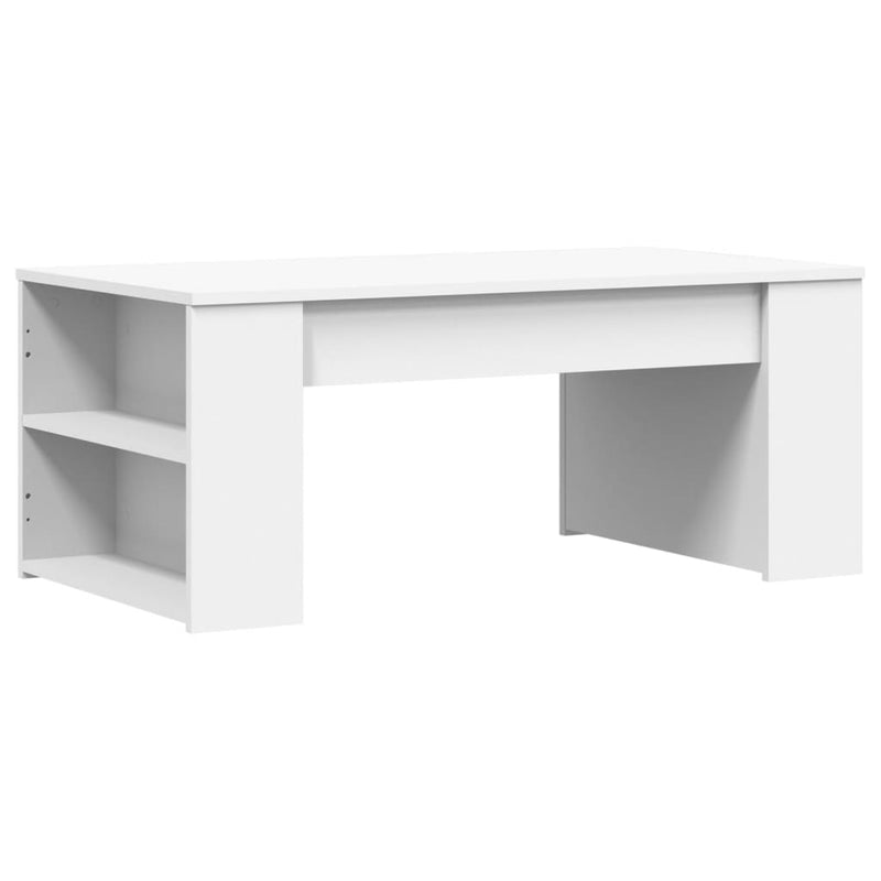 Coffee Table White 102x55x42 cm Engineered Wood Payday Deals