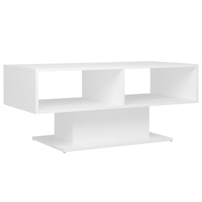 Coffee Table White 103.5x50x44.5 cm Engineered Wood Payday Deals