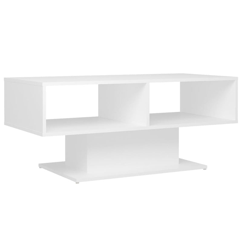 Coffee Table White 103.5x50x44.5 cm Engineered Wood Payday Deals
