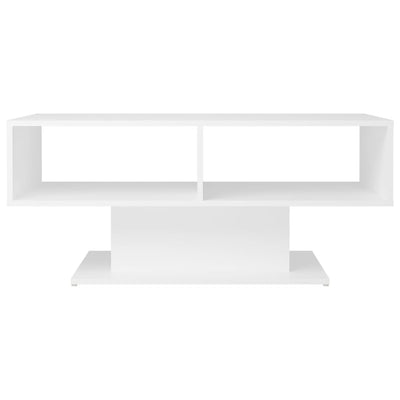 Coffee Table White 103.5x50x44.5 cm Engineered Wood Payday Deals