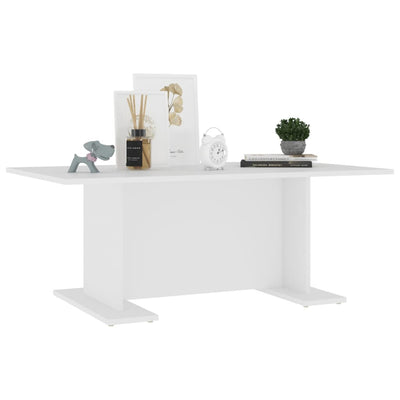 Coffee Table White 103.5x60x40 cm Engineered Wood Payday Deals