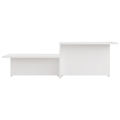 Coffee Table White 111.5x50x33 cm Engineered Wood Payday Deals