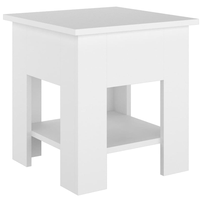 Coffee Table White 40x40x42 cm Engineered Wood Payday Deals
