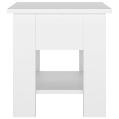 Coffee Table White 40x40x42 cm Engineered Wood Payday Deals