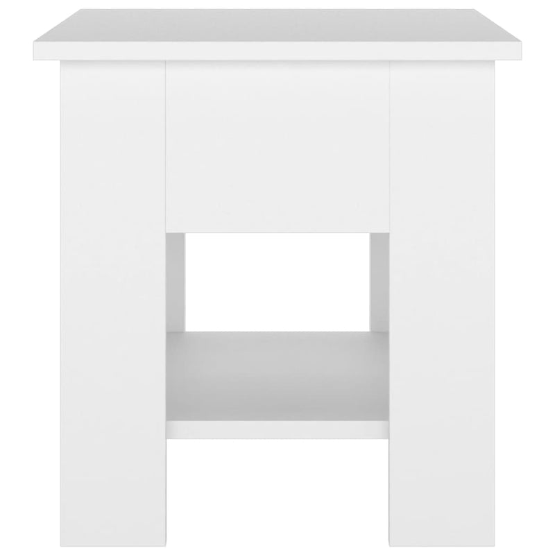 Coffee Table White 40x40x42 cm Engineered Wood Payday Deals