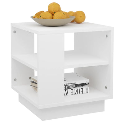 Coffee Table White 40x40x43 cm Engineered Wood Payday Deals