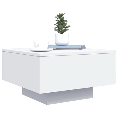 Coffee Table White 55x55x31 cm Engineered Wood Payday Deals