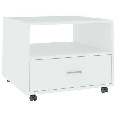 Coffee Table White 55x55x40 cm Engineered Wood Payday Deals