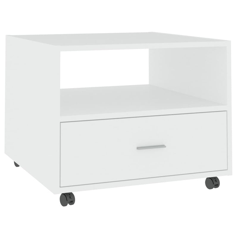 Coffee Table White 55x55x40 cm Engineered Wood Payday Deals