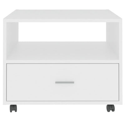 Coffee Table White 55x55x40 cm Engineered Wood Payday Deals