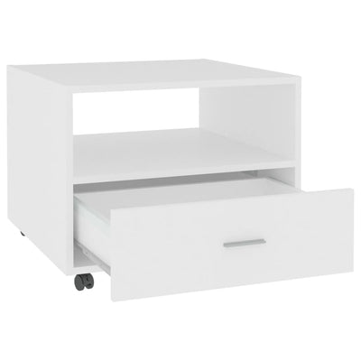 Coffee Table White 55x55x40 cm Engineered Wood Payday Deals