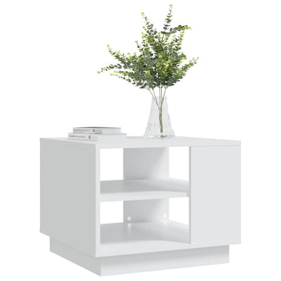 Coffee Table White 55x55x43 cm Engineered Wood Payday Deals