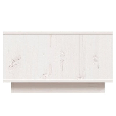 Coffee Table White 55x56x32 cm Solid Wood Pine Payday Deals