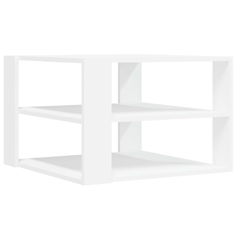 Coffee Table White 59.5x59.5x40 cm Engineered Wood Payday Deals
