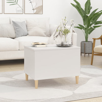 Coffee Table White 60x44.5x45 cm Engineered Wood Payday Deals