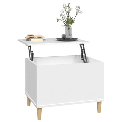 Coffee Table White 60x44.5x45 cm Engineered Wood Payday Deals