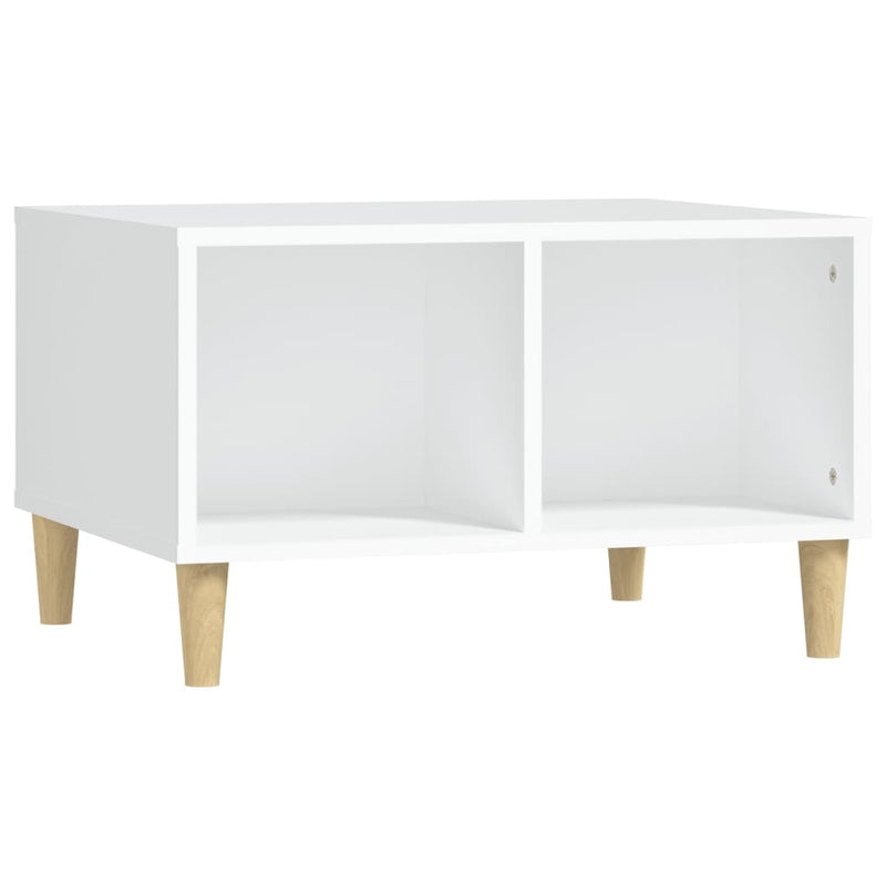Coffee Table White 60x50x36.5 cm Engineered Wood Payday Deals