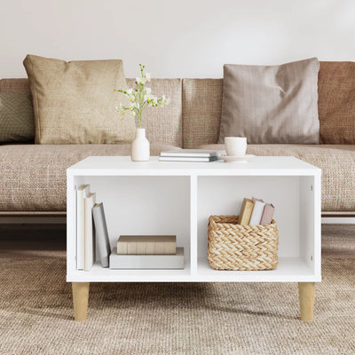 Coffee Table White 60x50x36.5 cm Engineered Wood Payday Deals
