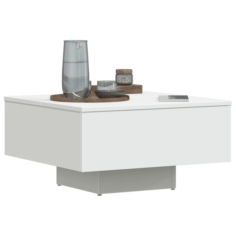 Coffee Table White 60x60x31.5 cm Engineered Wood Payday Deals