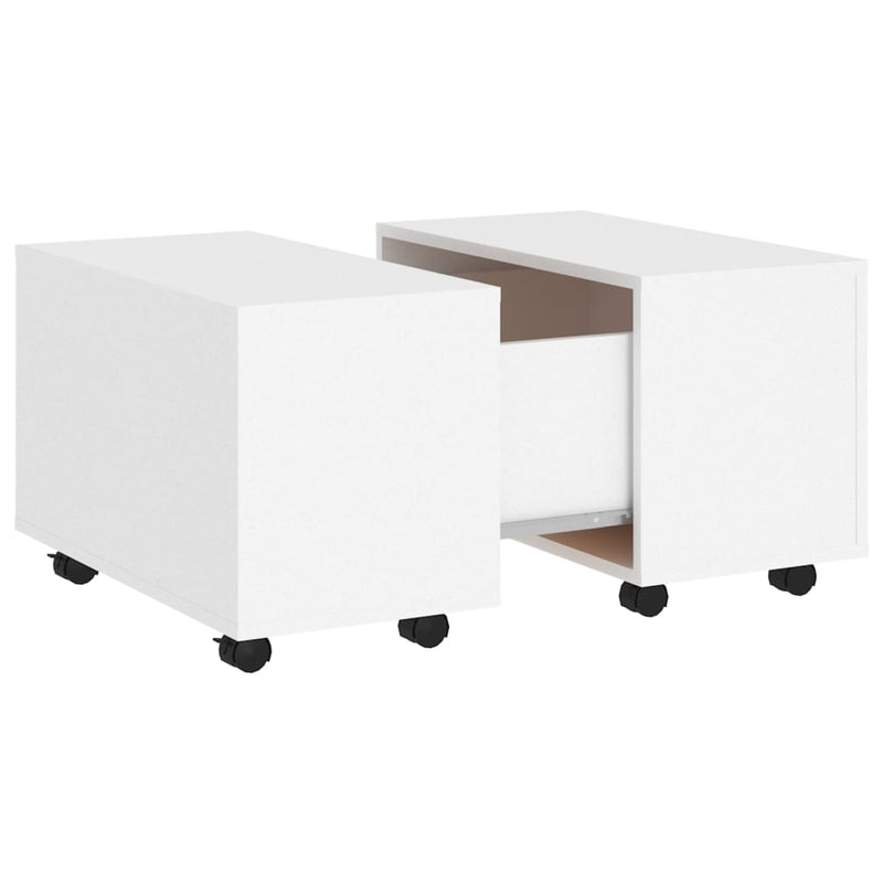 Coffee Table White 60x60x38 cm Engineered Wood Payday Deals