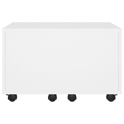 Coffee Table White 60x60x38 cm Engineered Wood Payday Deals