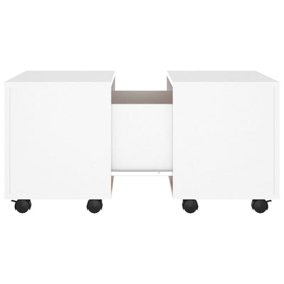 Coffee Table White 60x60x38 cm Engineered Wood Payday Deals