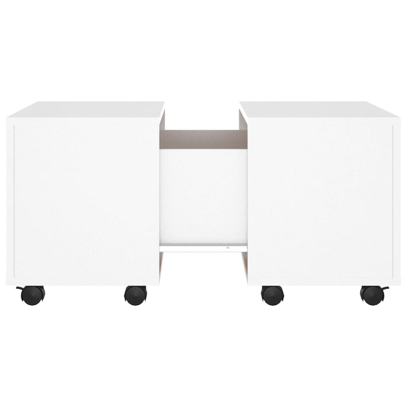 Coffee Table White 60x60x38 cm Engineered Wood Payday Deals