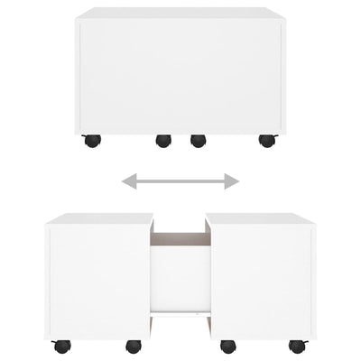 Coffee Table White 60x60x38 cm Engineered Wood Payday Deals