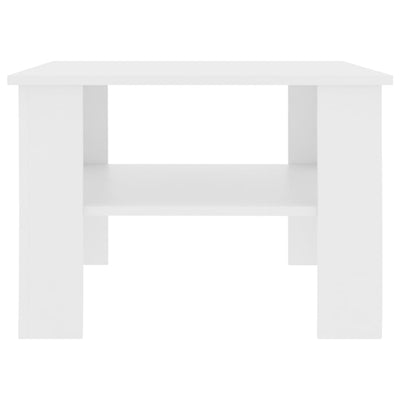 Coffee Table White 60x60x42 cm Engineered Wood Payday Deals