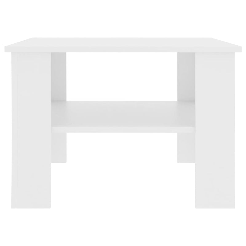 Coffee Table White 60x60x42 cm Engineered Wood Payday Deals